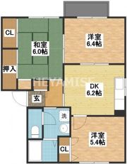 レオン西郷台B棟の間取り画像