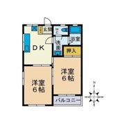 ハイツ平和の間取り画像