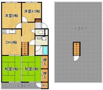 エメラルドマンション茶売 A507の間取り画像