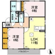 リビングタウン二番館Aの間取り画像