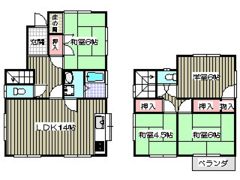 飯田貸家の間取り画像