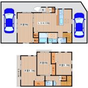 牛田早稲田借家の間取り画像