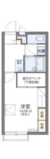 レオパレスイーハートーブの間取り画像