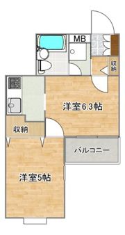 コスモプレイス志木の間取り画像