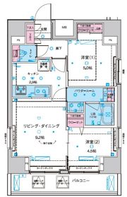 ジェノヴィア東日暮里グリーンヴェールの間取り画像