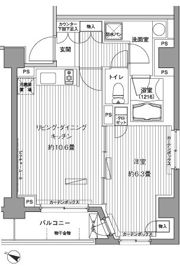 ヒューリックレジデンス茗荷谷の間取り画像
