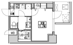 S-RESIDENCE新大阪Rishの間取り画像