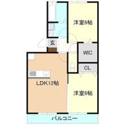 リビングタウンひたち野Aの間取り画像