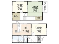レジデンス川本D棟の間取り画像