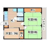 大手町YKハイツA棟の間取り画像
