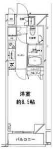 パレステュディオ銀座二丁目の間取り画像