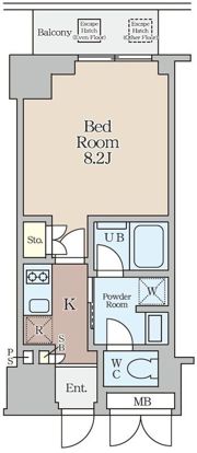 クレストコート堂島の間取り画像