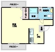 津村マンションの間取り画像