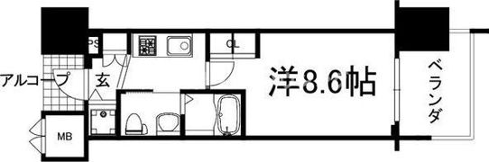 エステムプラザ梅田・中崎町Ⅲツインマークスノースレジデンスの間取り画像