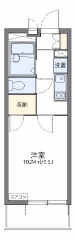レオパレス植田南の間取り画像