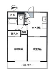 武蔵台コーポの間取り画像