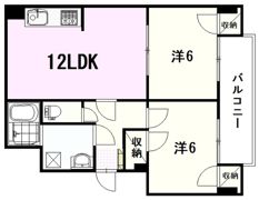 本町マンションの間取り画像