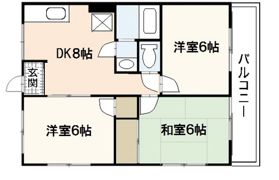 コーポ熊本の間取り画像