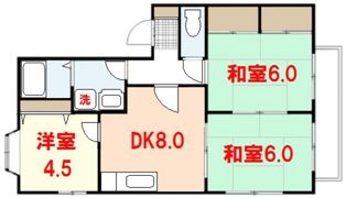 リバージュ1号館の間取り画像