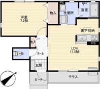 エクセルメゾンⅤ Aの間取り画像