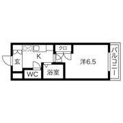 エスリード難波駅前の間取り画像