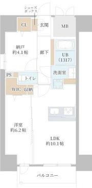 DAIYA STORK 阿波座の間取り画像