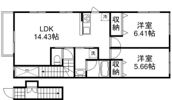 ドミール岡南の間取り画像