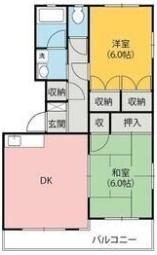 マンションメローの間取り画像