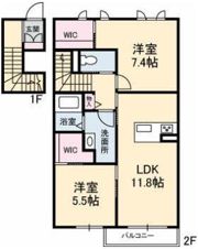 シャーメゾン ドリーミオC棟の間取り画像