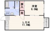 コーポラス小西 当新田の間取り画像