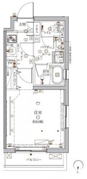 クレイシア目黒都立大学の間取り画像