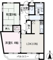 クラブハウス朝霞の間取り画像