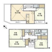 旭丘戸建の間取り画像