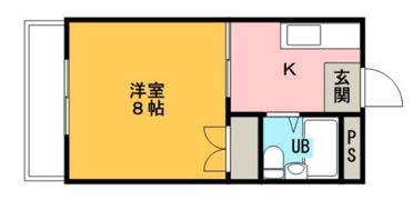 コーポ山中の間取り画像