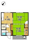 シャトー城野の間取り画像