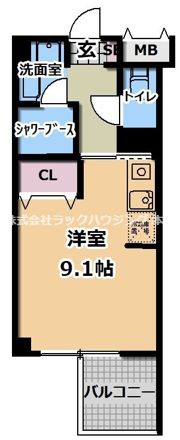 エスティライフ大阪都島の間取り画像