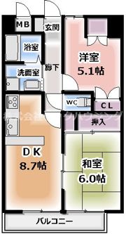 メゾン・ド・フルールの間取り画像