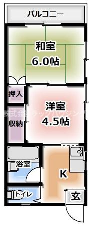 ハイツ大久保の間取り画像