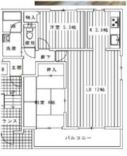 カーサフェリーチェの間取り画像