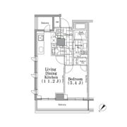 ONE ROOF FLAT TSUKISHIMAの間取り画像