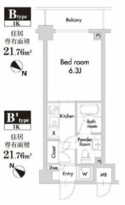 プライムアーバン田園調布南の間取り画像
