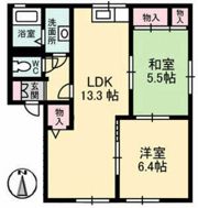 エイティー隅本 A棟の間取り画像
