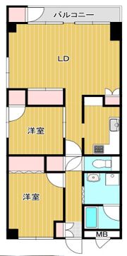 鶴瀬西口サンライトマンションの間取り画像