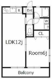 シティハイムニシダイBの間取り画像