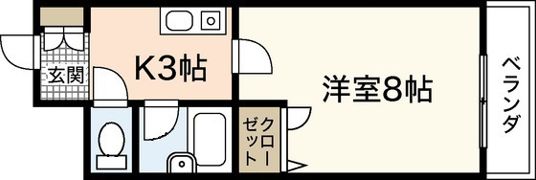 ステューディオ長束の間取り画像