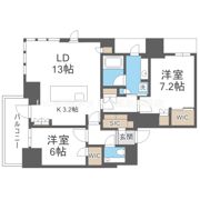 ザ・パークハウス大阪梅田タワーの間取り画像