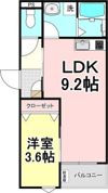 LECOCON江南Ⅱの間取り画像