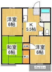 ハイツ小笠原Bの間取り画像