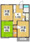 ハイツ小笠原Bの間取り画像