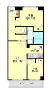 ワコーレロイヤルヒルズ横浜蒔田の間取り画像